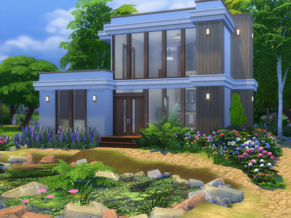 Sims 4 — Ladin Forest House [NoCC] by ayasis — Classic and stylish . Your sims are could happy in this house. Fill your