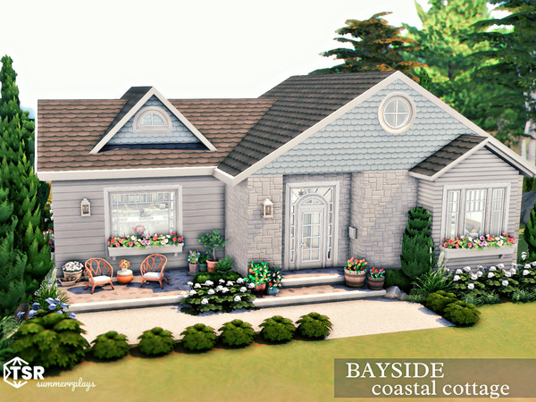 Sims 4 — Bayside Cottage | NO CC  by Summerr_Plays — A cute little cottage in Bridleton Bay. 