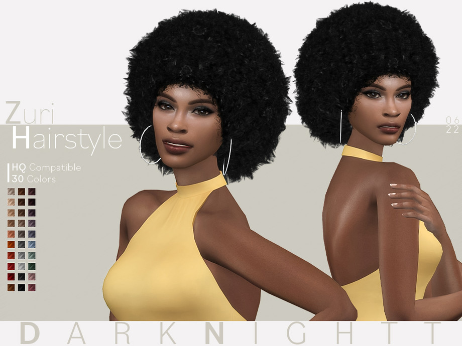 Zuri Hair - The Sims 4 Download 