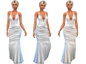 Sims 4 — Wedding Dress N10 (Requires MWS and Carnaval Streetwear)  by jlynn1301 — 3 Swatches Teen-Elder My Wedding