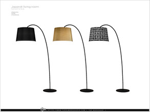 Sims 4 — Japandi livingroom - floor lamp by Severinka_ — Floor lamp From the set 'Japandi living room' Build / Buy