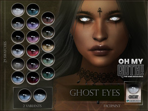Sims 4 — Oh My Goth - Ghost Eyes by RemusSirion — Ghostly contact lenses (Facepaint category) Facepaint category 29