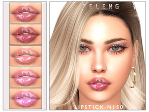 Sims 4 — Lipstick N150 by Seleng — The lipstick has 12 colours and HQ compatible. Allowed for teen, young adult, adult