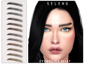 Sims 4 — Eyebrows N147 by Seleng — The eyebrows has 21 colours and HQ compatible. Allowed for teen, young adult, adult
