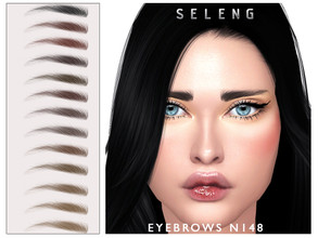 Sims 4 — Eyebrows N148 by Seleng — The eyebrows has 21 colours and HQ compatible. Allowed for teen, young adult, adult