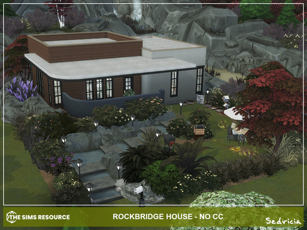 Sims 4 — Rockbridge House NoCC by Sedricia — Rockbridge House NoCC DachShund's Creek, Brindleton Bay Modern Family House