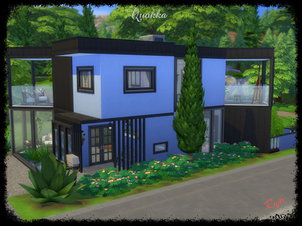 Sims 4 — Quokka by ruja2 — Quokka is small and adorable, with two bedrooms and two bathrooms and cute balconies.