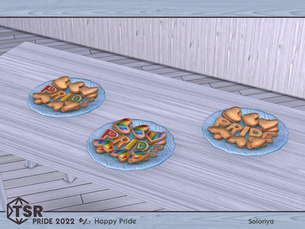 Sims 4 — PRIDE 2022. Happy Pride. Cookies by soloriya — Decorative cookies. Part of PRIDE 2022 - Happy Pride set. 3 color