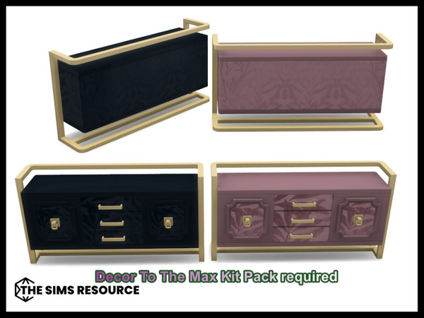 Sims 4 — Summer Breeze Bold Console by seimar8 — Maxis match bold console in midnight blue and dusky pink Decor to the