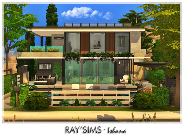Sims 4 — Ishana by RayDesign9 — This house fully furnished and decorated, without custom content. This house has 3