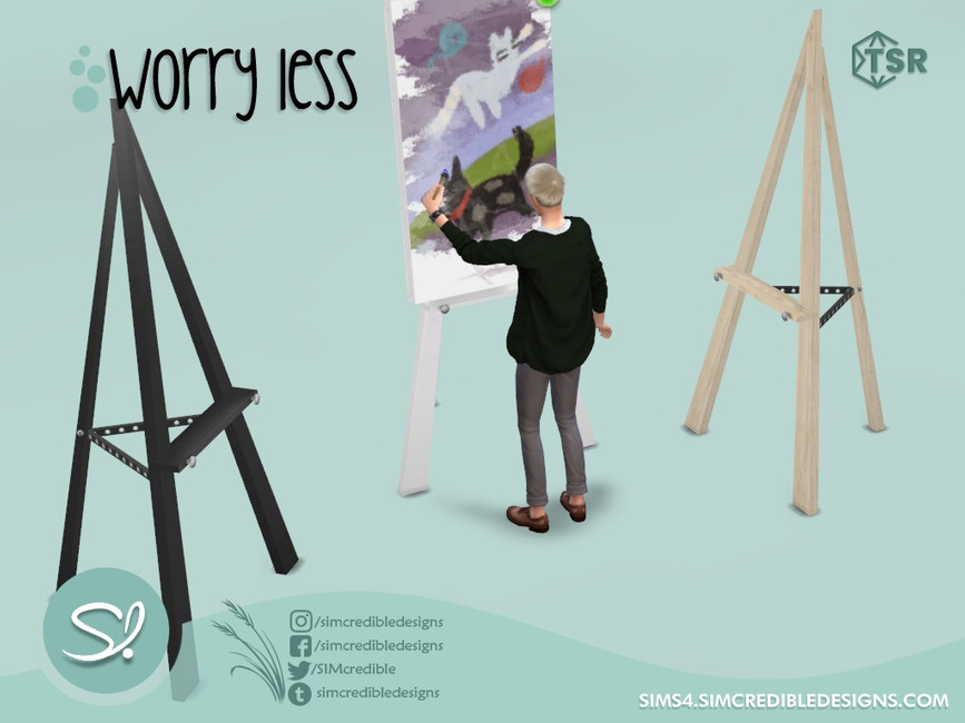 The Sims Resource Worry Less Easel
