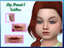Sims 4 — Toddler Lip Preset 1 by PistachiTao — Lip CAS preset 1 for toddlers, m/f
