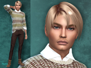 Sims 4 — Marc Materre by caro542 — Hello, I'm Marc, and I like sports and my friends. Go to Required tab to upload