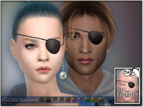 Sims 4 — Left Eye Patch by BAkalia — Hello :) Every decent sim should have a left eye patch, I'll tell you that ;)
