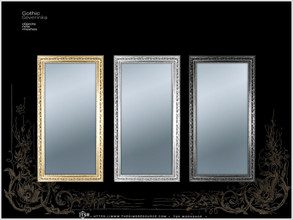 Sims 4 — OhMyGoth - Gothic mirror MED by Severinka_ — Mirror in the carved frame (MEDIUM WALLS) From the set 'Gothic