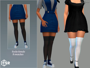 Sims 4 — Socks female Julia by LYLLYAN — Socks female in 10 swatches.
