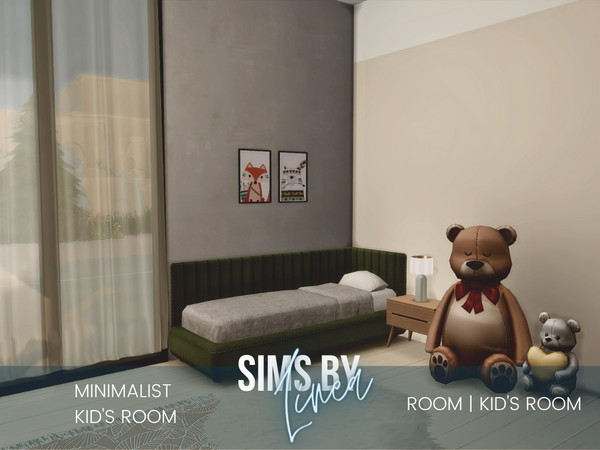 Sims 4 — Minimalist Kids Room by SIMSBYLINEA — Who says children's rooms can't be minimalist? This cozy room offers lots