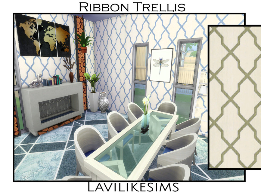 Crib Bedding Set | Ribbon Trellis