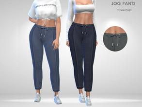 Sims 4 — Jog Pants by Puresim — Jogging pants in 7 swatches.