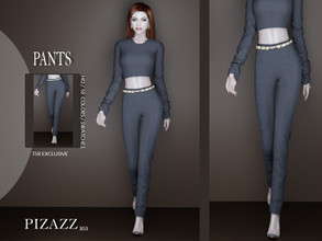 Sims 4 — Liz Pants by pizazz — Sleek Liz pants for your Sims 4 games. . Make it your own style! The pants that go with