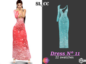 Sims 4 — Dress 11 by SL_CCSIMS — -New mesh- -22 swatches- -Teen to elder- -All Maps- -All Lods- -HQ- -Catalog Thumbnail-