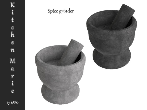 Sims 4 — spice grinder by SSR99 — An old fashioned "yet modern again" spice grinder! I made these in 8 colors