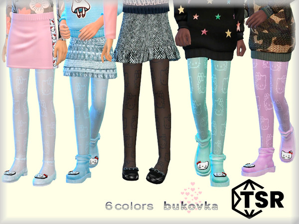 The Sims Resource - Tights Hello Kitty 2 childs/female