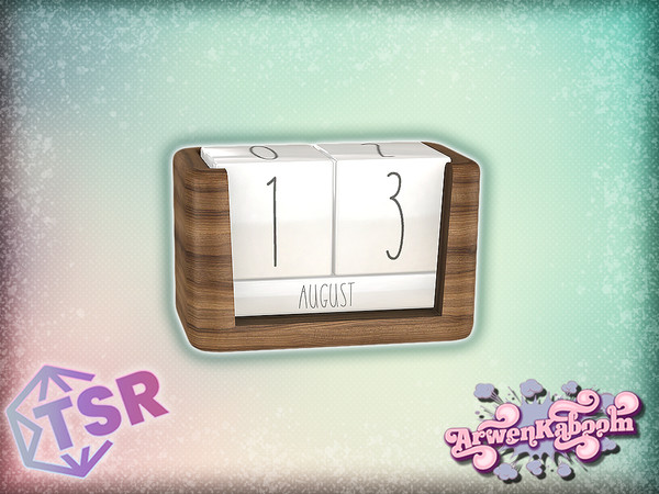 Sims 4 — Rae Of Sunshine - Calendar by ArwenKaboom — Base game object with multiple recolors. You can search all items by