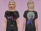 Sims 4 — Wolf T-Shirt by jlynn1301 — In celebration of the new werewolf pack I decided to make a wolf themed t-shirt. 6