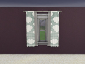 Sims 4 — Cloud Curtains by Morrii — Cloud Curtains - 3 Colours