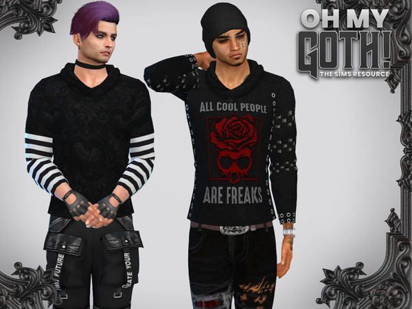 The Sims Resource - Oh My Goth Emo Goth Shirt