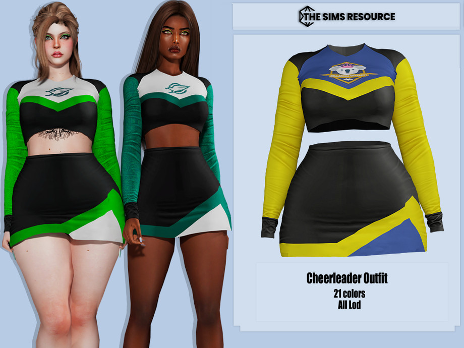 The Sims Resource - Cheerleader Outfit
