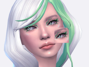 Sims 4 — Leafy Eyeliner by Sagittariah — base game compatible 1 swatch properly tagged enabled for all occults disabled