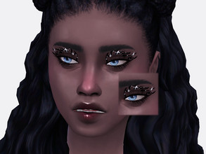 Sims 4 — Spark Fire Eyeliner by Sagittariah — base game compatible 3 swatch properly tagged enabled for all occults
