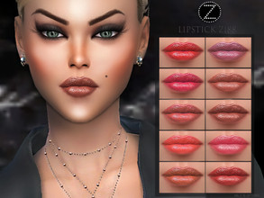 Sims 4 — LIPSTICK Z188 by ZENX — -Base Game -All Age -For Female -10 colors -Works with all of skins -Compatible with HQ