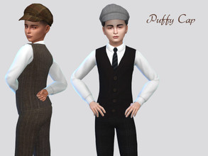 Sims 4 — Patterned Puffy Cap by McLayneSims — TSR EXCLUSIVE Standalone item 10 Swatches MESH by Me NO RECOLORING Please