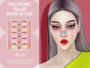 Sims 4 — Pride Blush by Gea_Store — 5 Swatches BGC HQ Dont reclaim this as yours and dont re-update