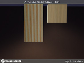 Sims 4 — Amanda Hood(Lamp) 1x4 by Mincsims — It functions as a lamp. Basegame Compatible. 10 swatches.
