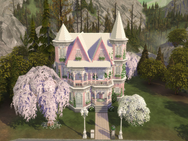 Sims 4 — Victorian Doll House by susancho932 — A cute and pink Victorian house for your sims to live in. Reminds of you