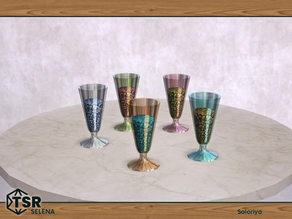 Sims 4 — Selena. Candies, v2 by soloriya — Candies, version two. Part of Selena set. 5 color variations. Category: