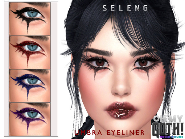 The Sims Resource - Oh My Goth Umbra Eyeliner