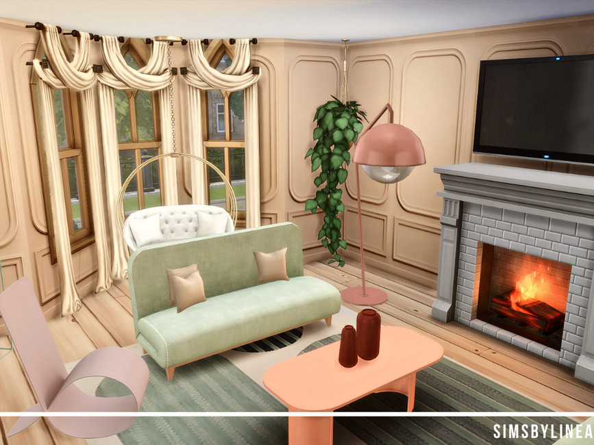The Sims Resource Pastel Living Room