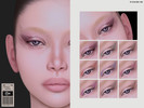 Sims 4 — Gothic Eyeliner | N81 by cosimetic — - Female - 10 Swatches. - Custom thumbnail. - You can find it in the makeup