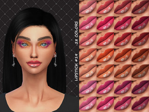 Sims 4 — LIPSTICK #19 by MELDEANNE — Created for: The Sims 4 - CATEGORY: LIPSTICK - SWATCHES: 28 - GENDER: FEMALE
