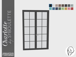 Sims 4 — Charlotte - Charlotte Double door by Syboubou — This is a double door with classic style.
