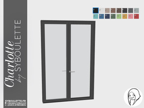 Sims 4 — Charlotte - Charlotte Modern Double door by Syboubou — This is a double door with modern style.