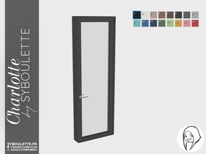 Sims 4 — Charlotte - Modern Single door by Syboubou — This is a single door with modern style.