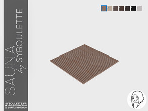 Sims 4 — Sauna - Floor mat (1x1) by Syboubou — This is a floor mat will actually go inside the floor.