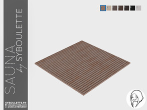 Sims 4 — Sauna - Floor mat (2x2) by Syboubou — This is a floor mat will actually go inside the floor.