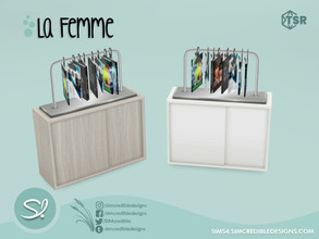 Sims 4 — La Femme Magazines rack by SIMcredible! — works as bookshelf by SIMcredibledesigns.com available at TSR 2 colors